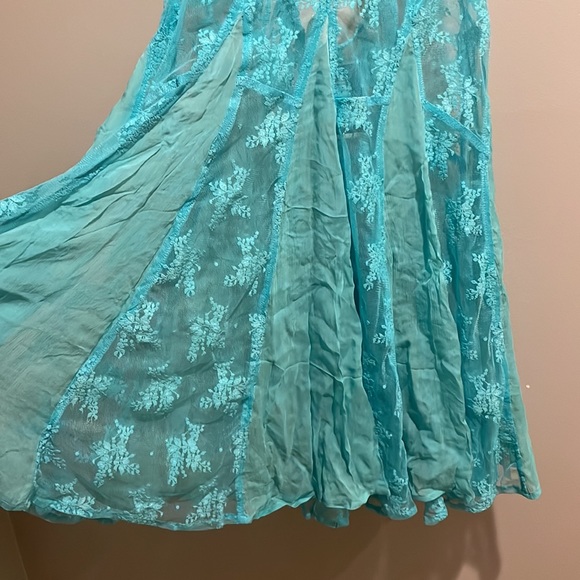 Free People Intimately Turquoise Slip - Picture 3 of 9